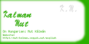 kalman mut business card