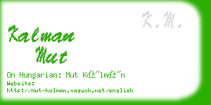 kalman mut business card